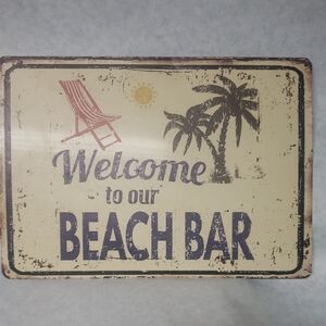 Vintage Beach Bar Sign